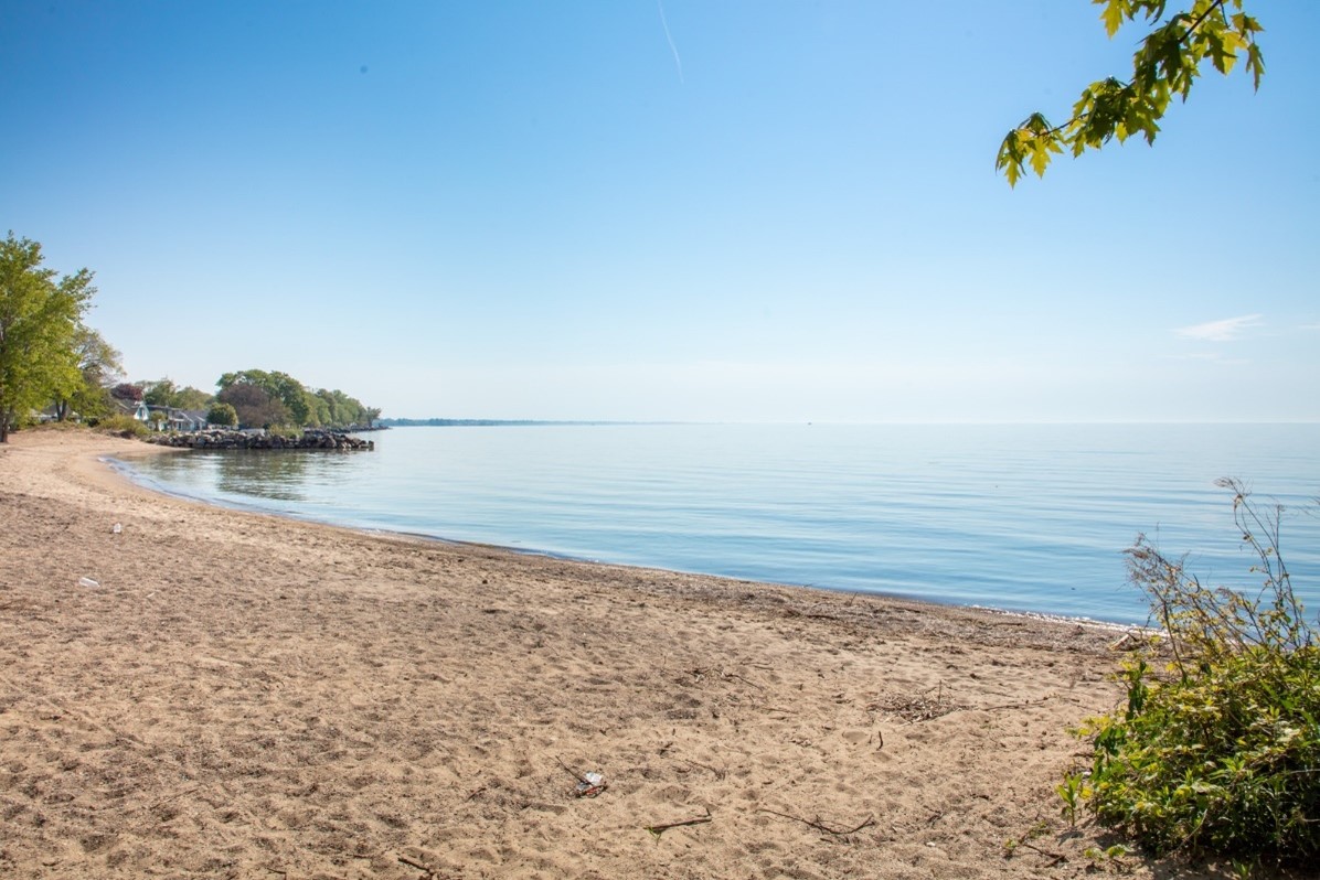 A clean, empty beach